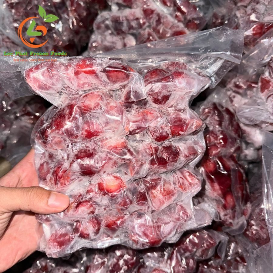 Dâu tây Mộc Châu đông lạnh định lượng 100gr dau tay moc chau dong lanh 1